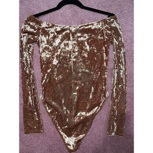 Forever21 Velvet Bodysuit